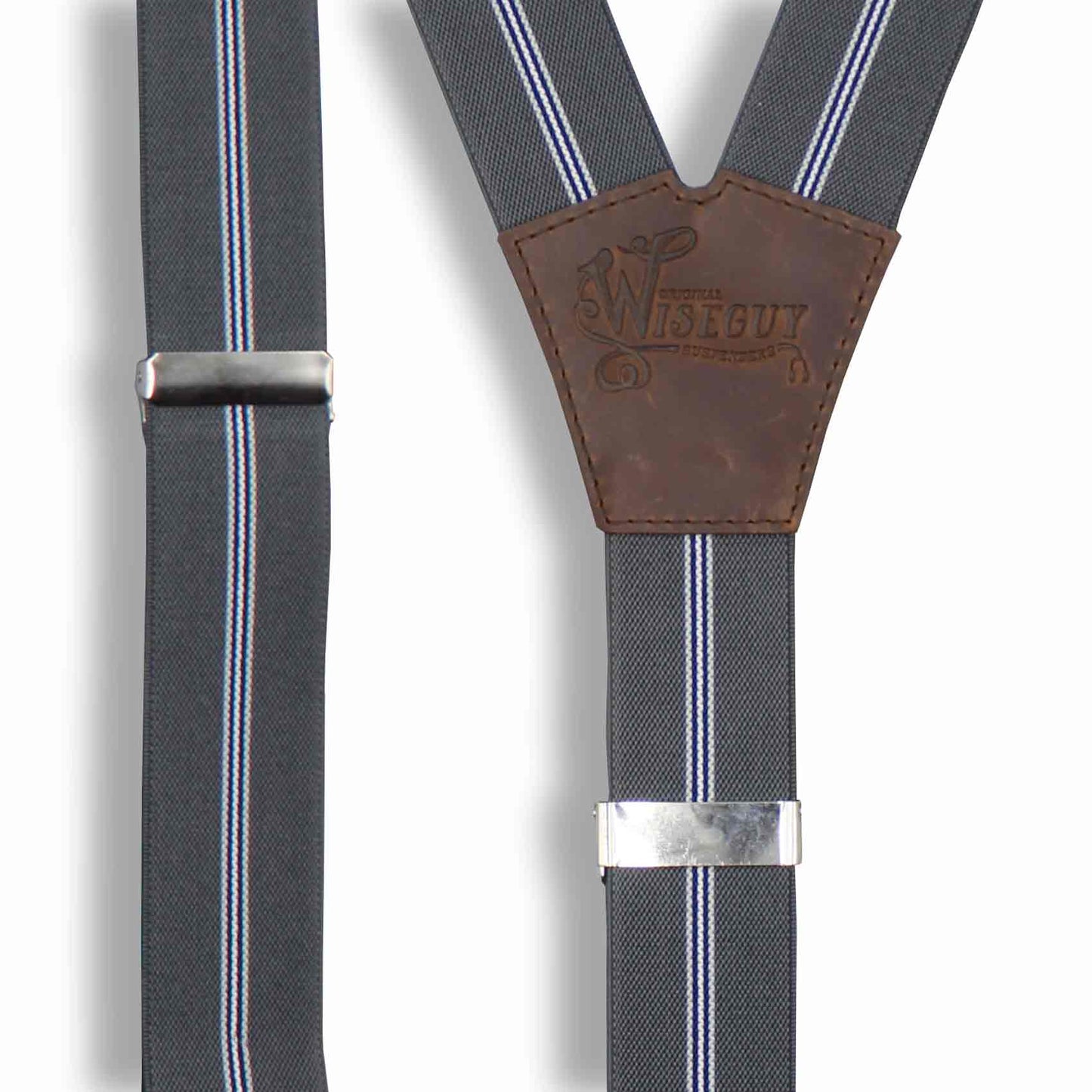 Dapper The Don Gray striped Wide No. E323