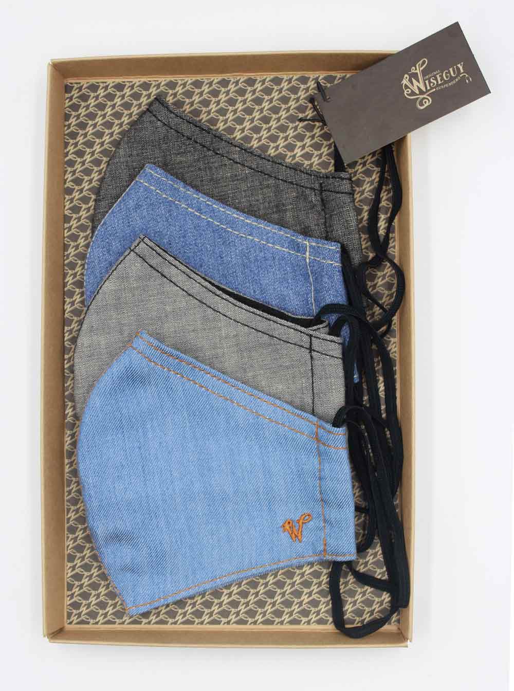 FaceWear 4-pack Lightweight Denim No. M96