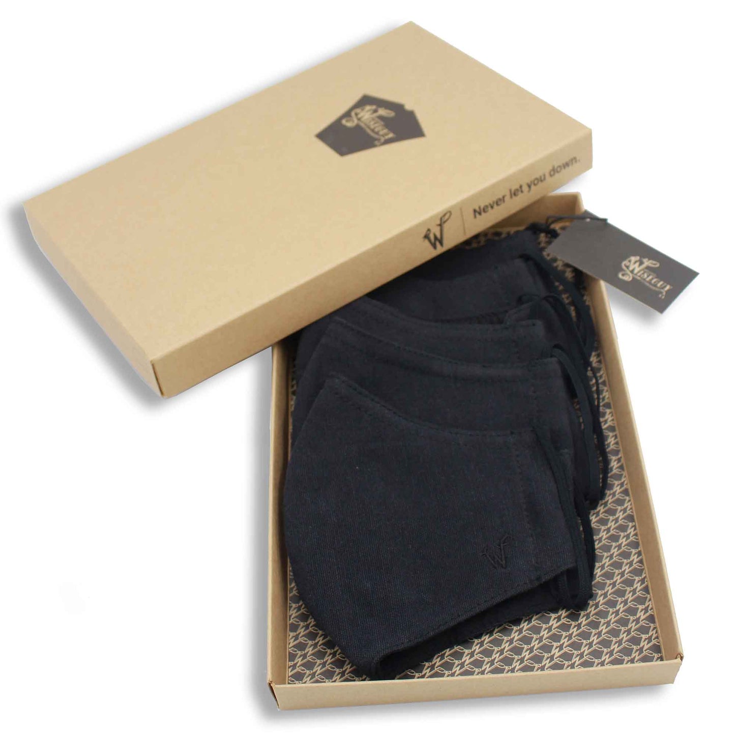 FaceWear 5-pack All Black No. M0