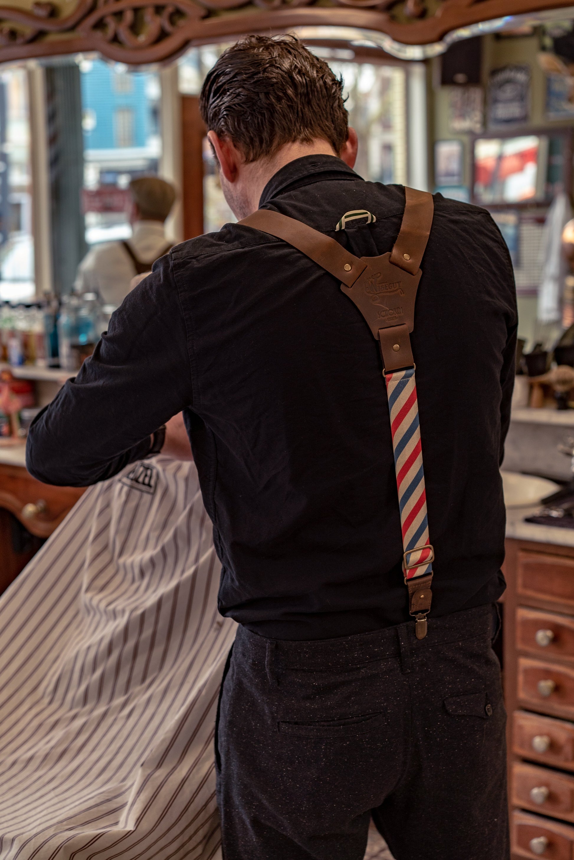 Schorem FLEX - Wiseguy Suspenders 1.36 inch/3.5 cm wide - Wiseguy Suspenders
