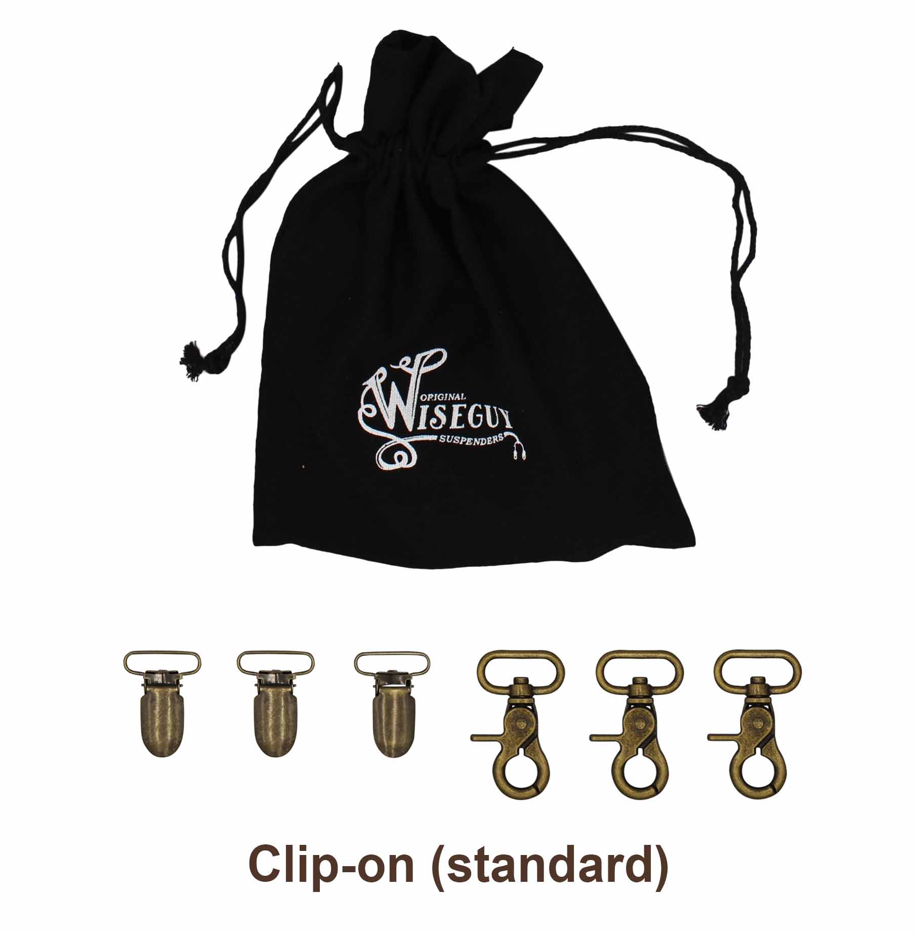 Charger Reuzel Edition 'Scumbag' Pig on White Suspenders 1.3 inch wide - Wiseguy Suspenders