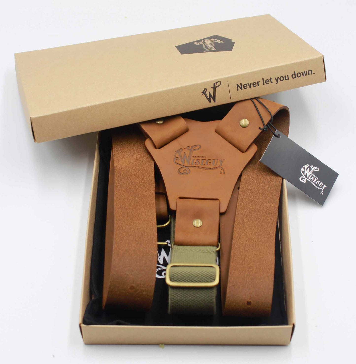 Crazy Horse Flex Army Green Camel Brown Wide No. L333