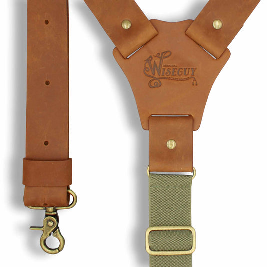 Crazy Horse Flex Army Green Camel Brown Wide No. L333