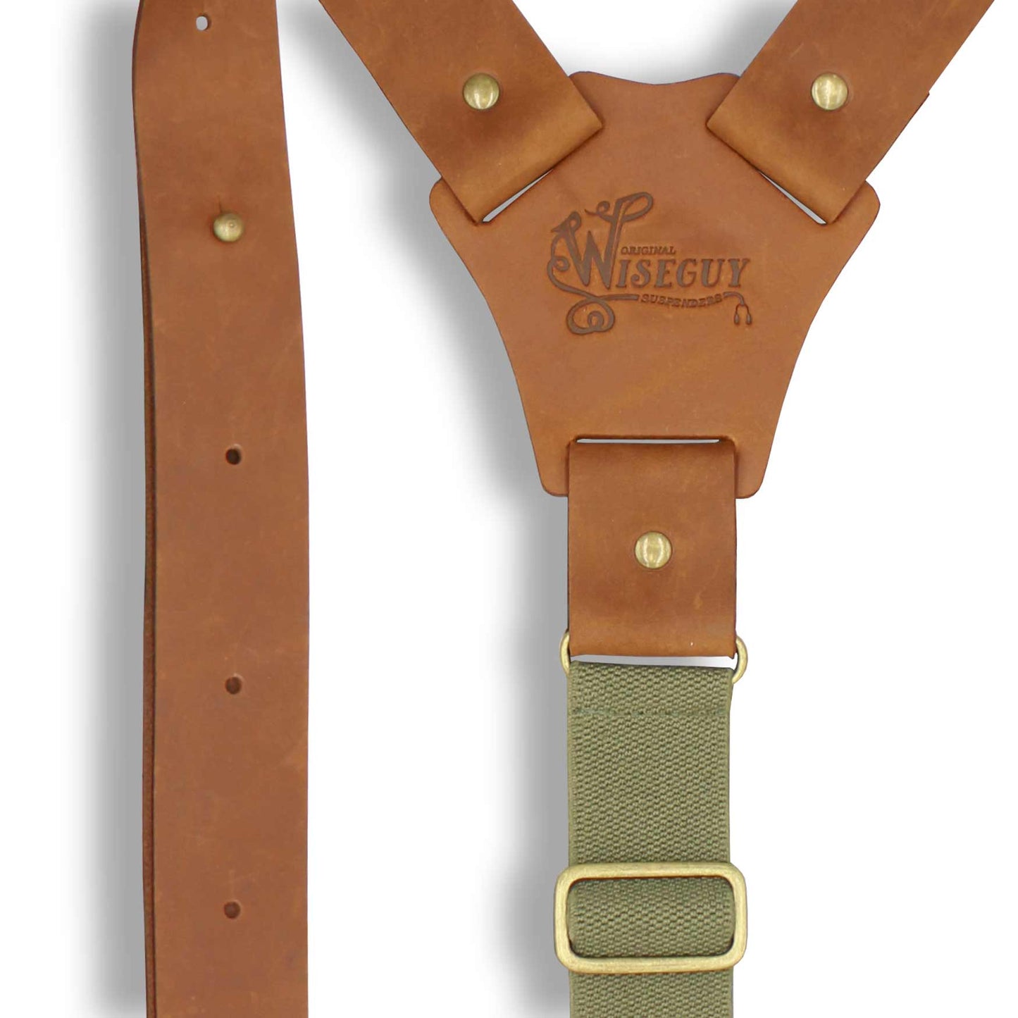 Crazy Horse Flex Army Green Camel Brown Wide No. L333