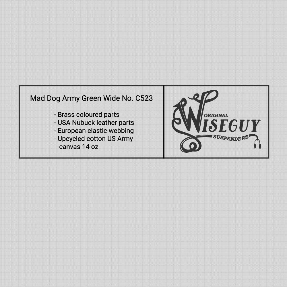 Mad Dog Army Green Wide No. C523