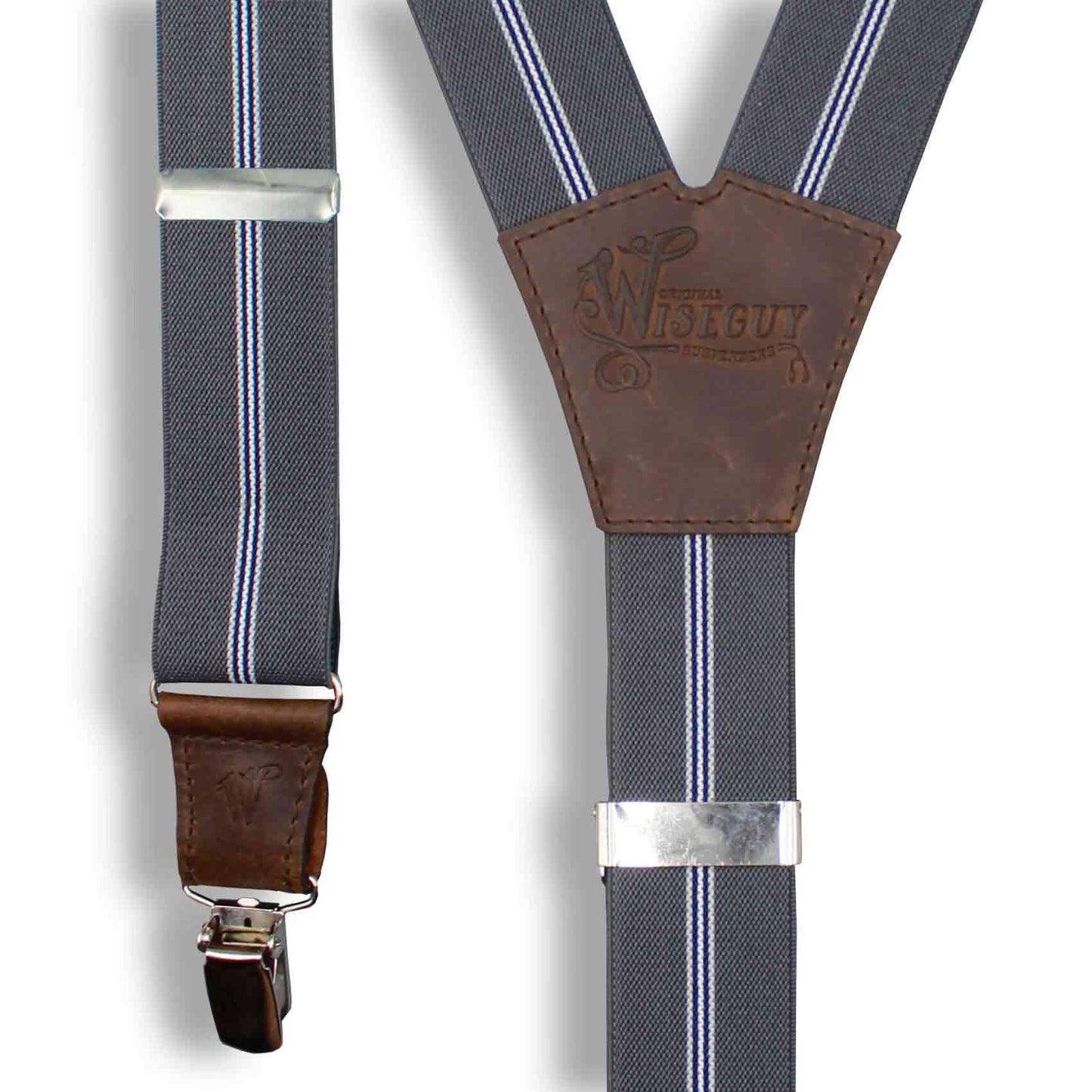 Dapper The Don Gray striped Wide No. E323