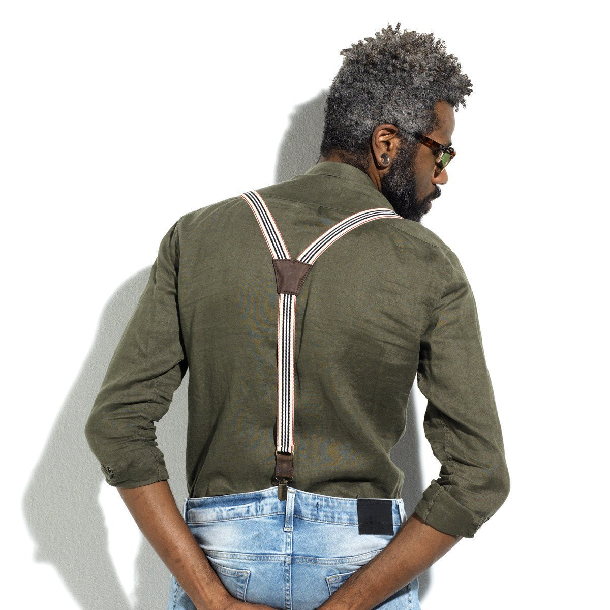 Road Rage Men Suspenders slim straps (1 inch/2.54 cm) - Wiseguy Suspenders