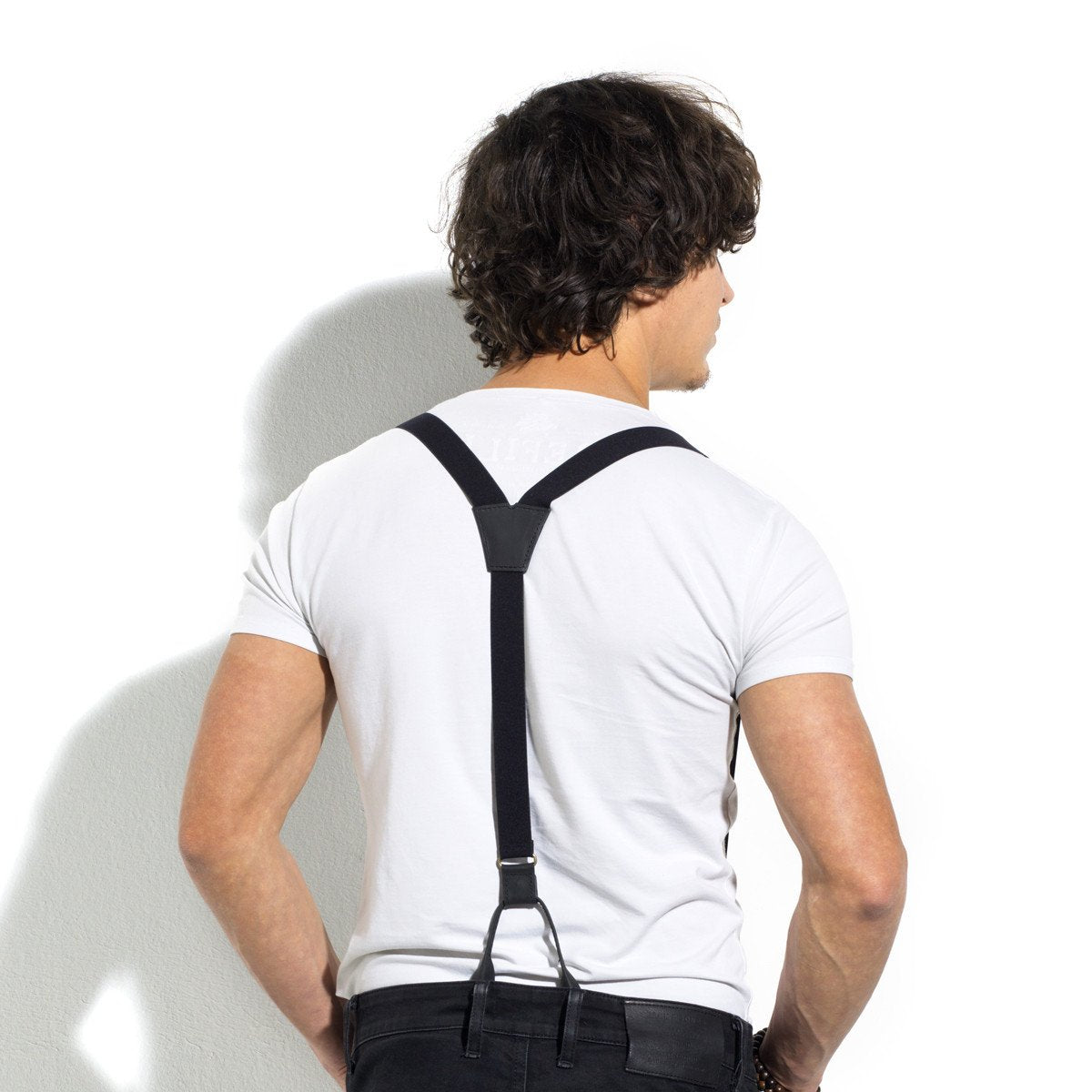 Soul Suspenders Black slim straps (1 inch/2.54 cm) - Wiseguy Suspenders