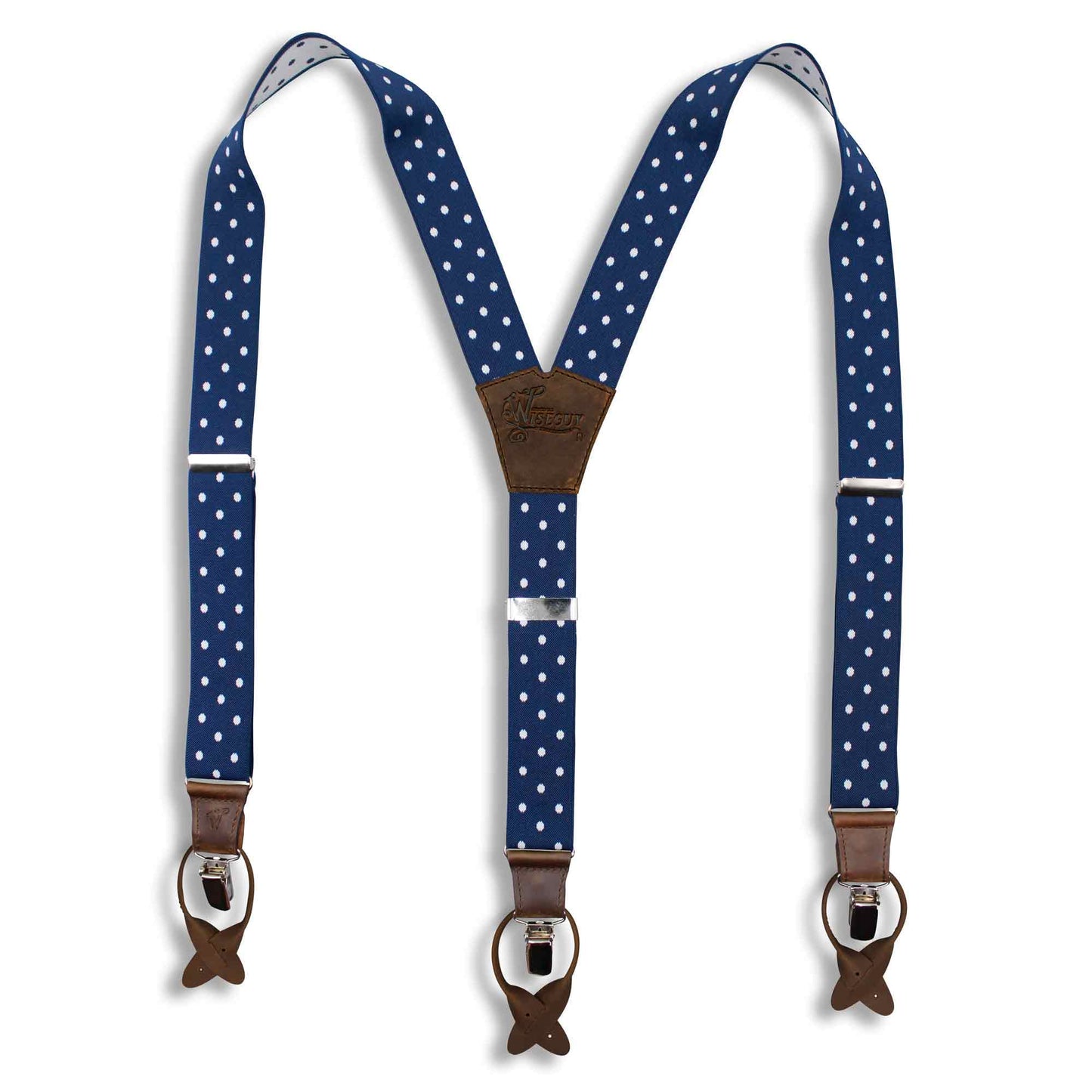 Statement Polka Dot Navy Wide No. E623