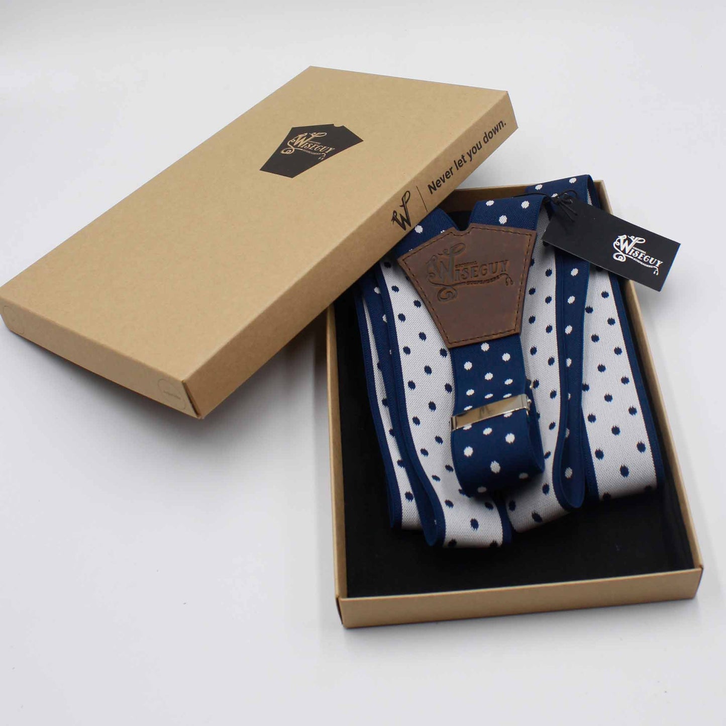 Statement Polka Dot Navy Wide No. E623