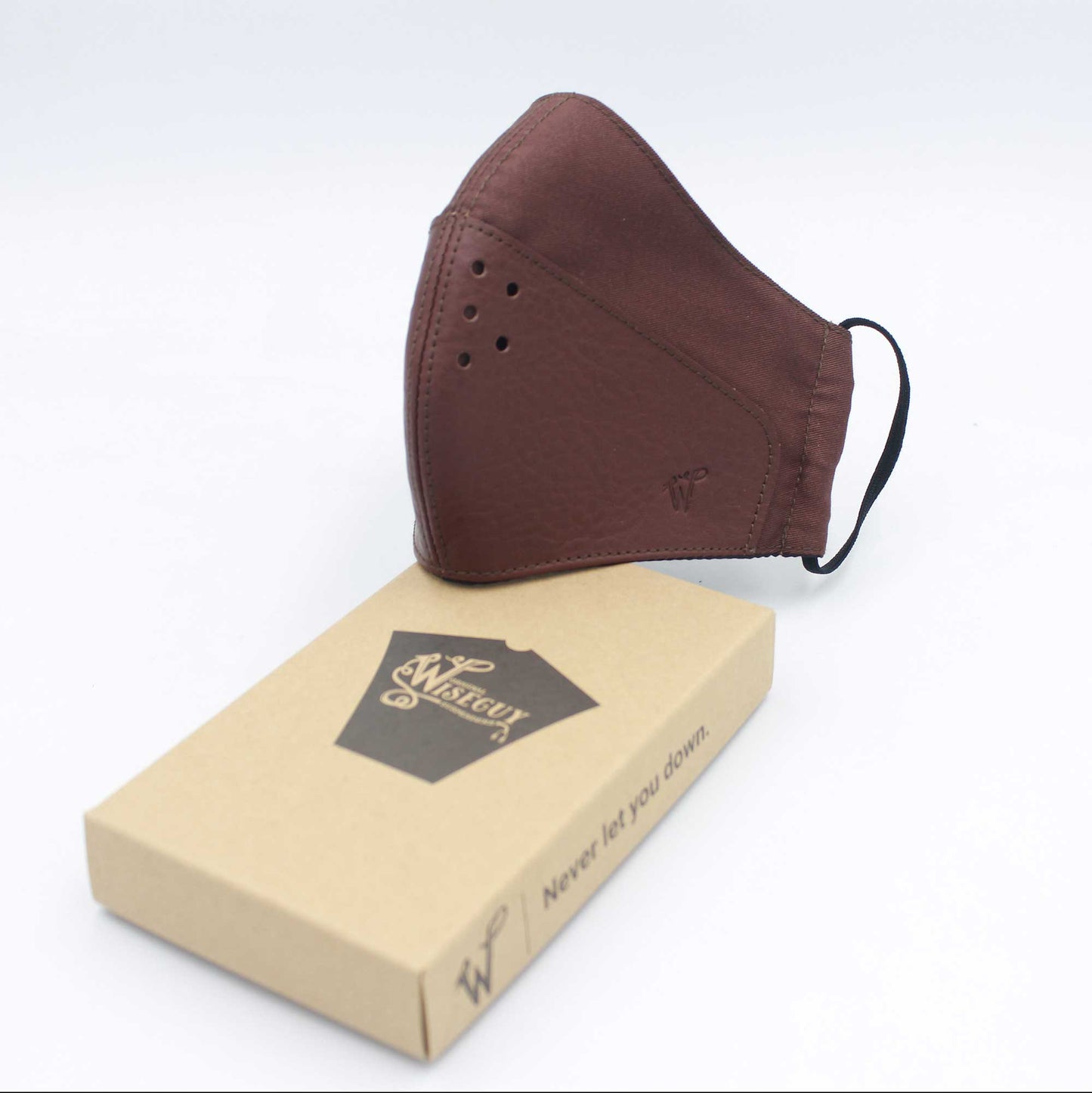 FaceWear Brown canvas and leather
