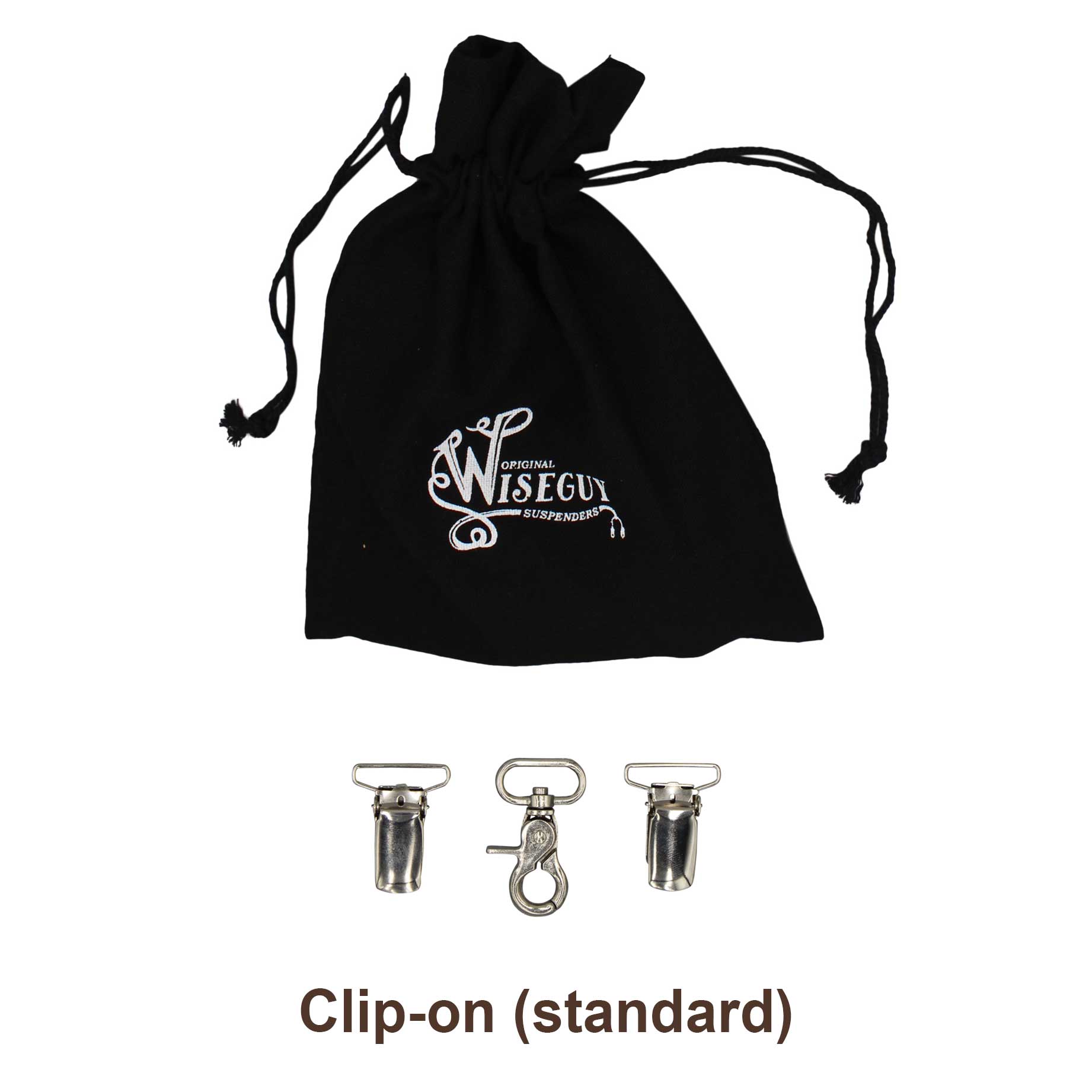 The Barber Dress Suspenders 1.3 inch wide with adjustable straps - Wiseguy Suspenders