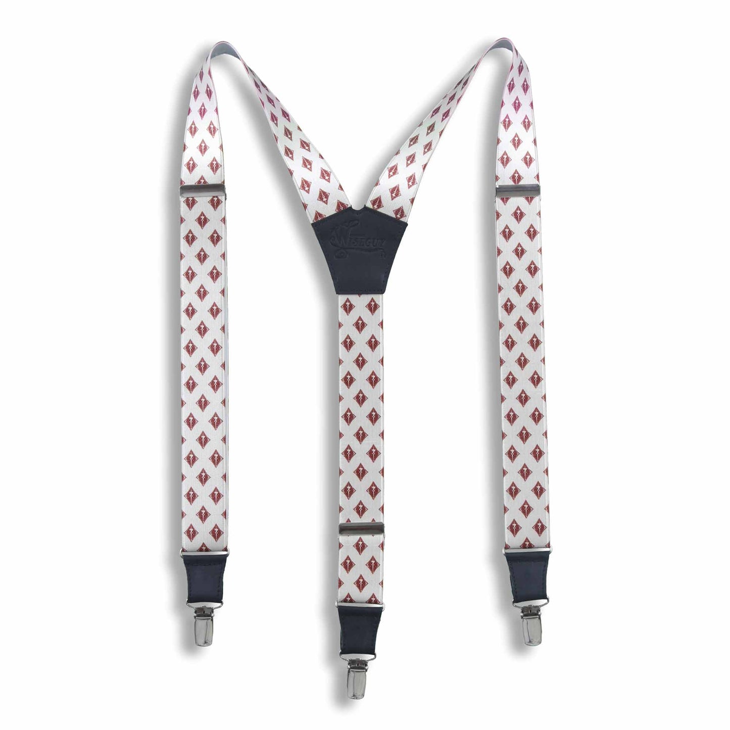 The Diamond Suspenders wide straps (1.36 inch/3.5 cm) - Wiseguy Suspenders