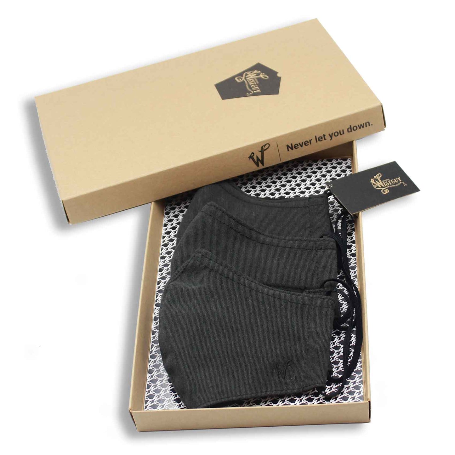 FaceWear 3-pack All Black No. M9