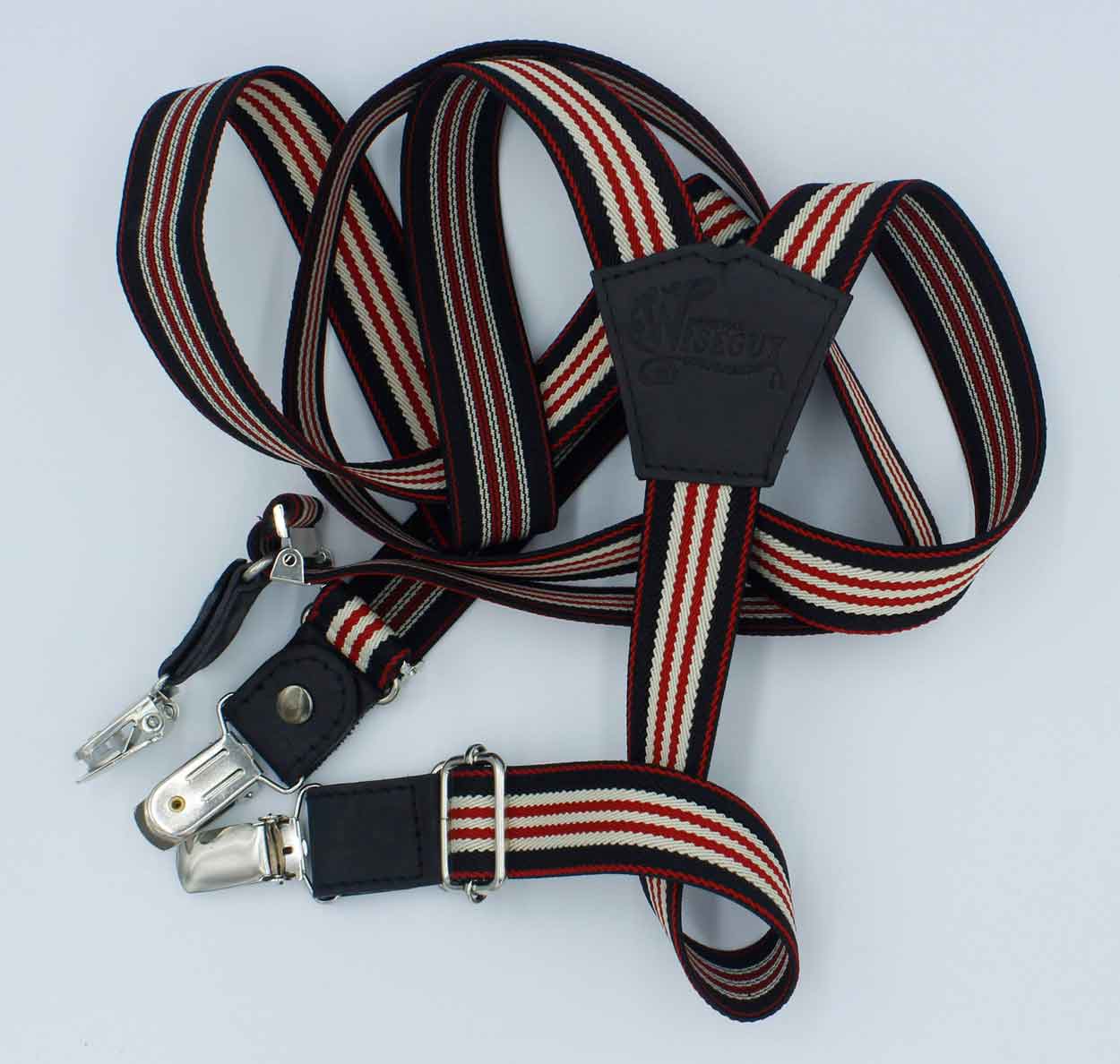 Le Mans Racing Suspenders slim straps (1 inch/2.54 cm) - Wiseguy Suspenders