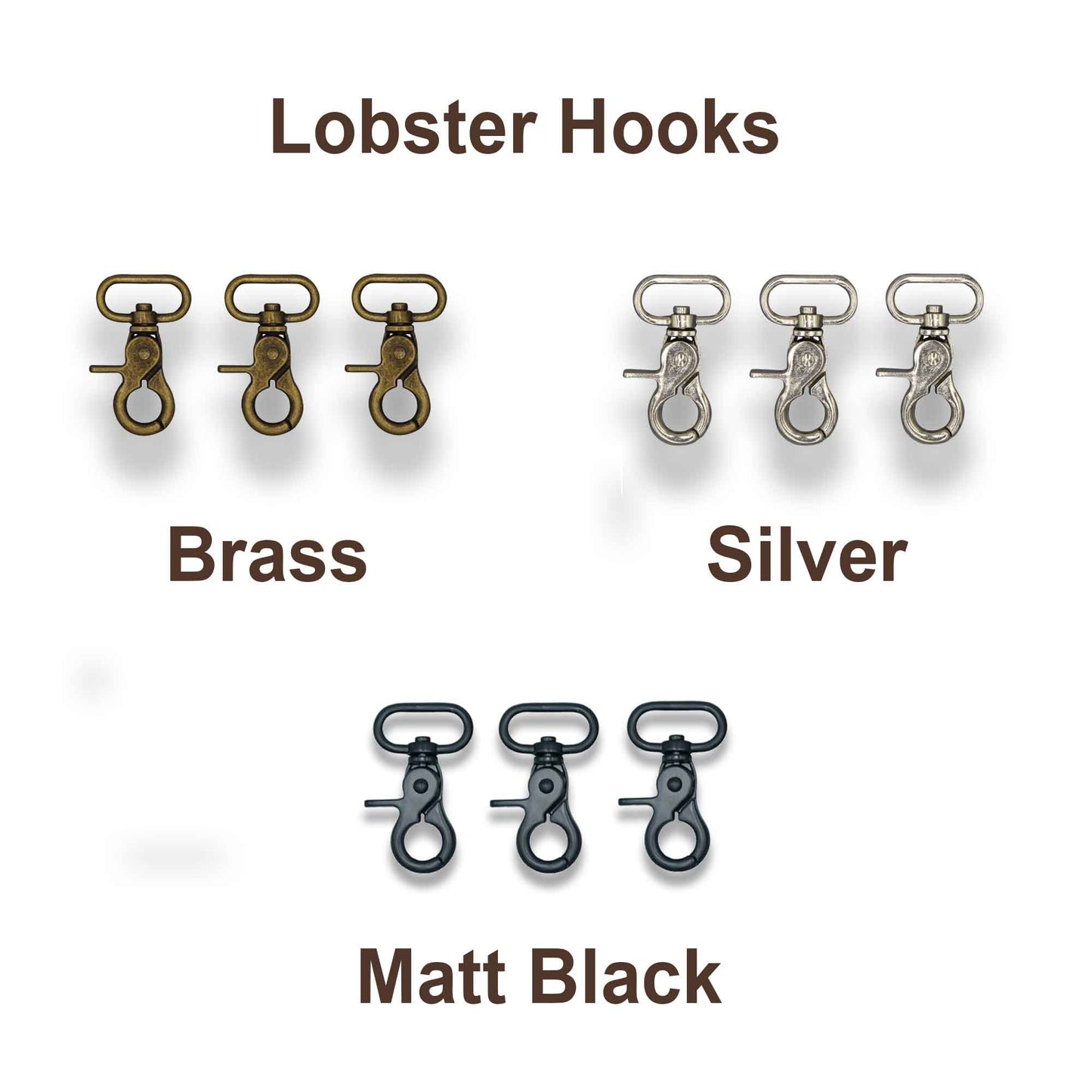 Lobster hooks 3 pcs