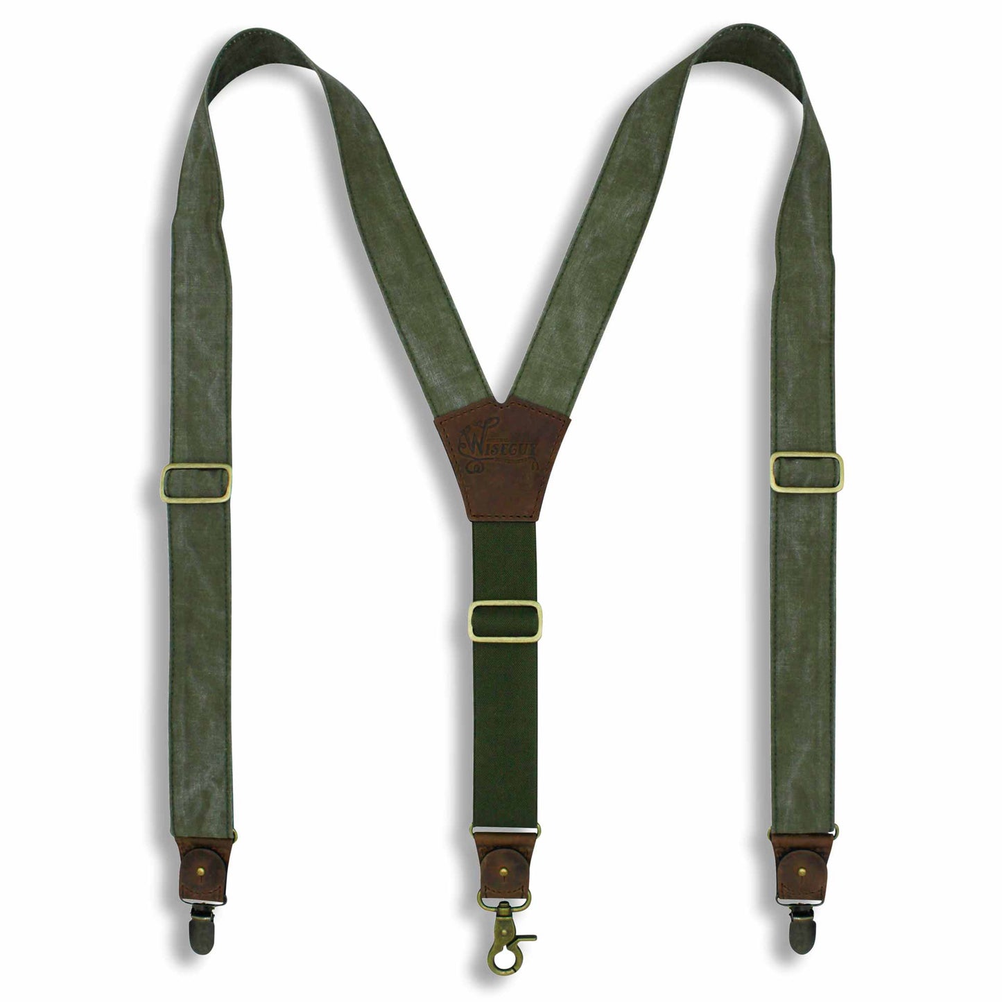 Mad Dog - Salvaged Suspenders wide straps (1.36 inch/3.5 cm) - Wiseguy Suspenders