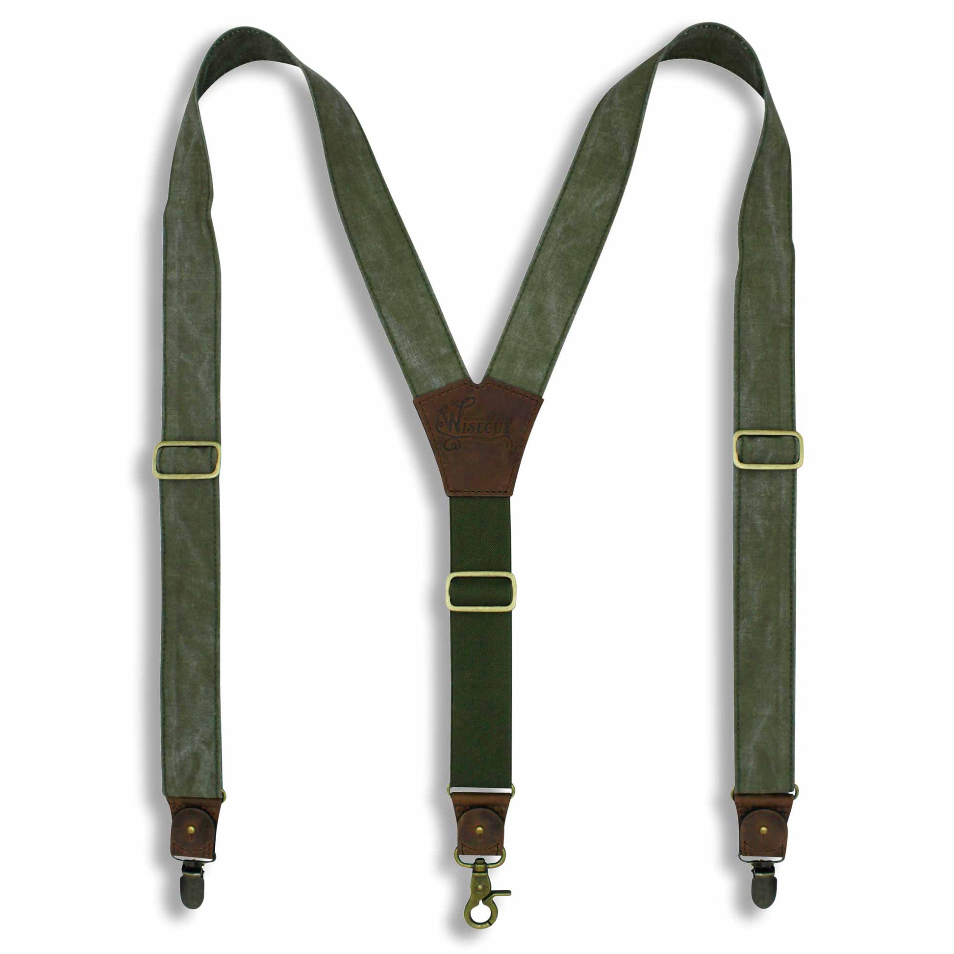 Mad Dog - Salvaged Suspenders wide straps (1.36 inch/3.5 cm) - Wiseguy Suspenders