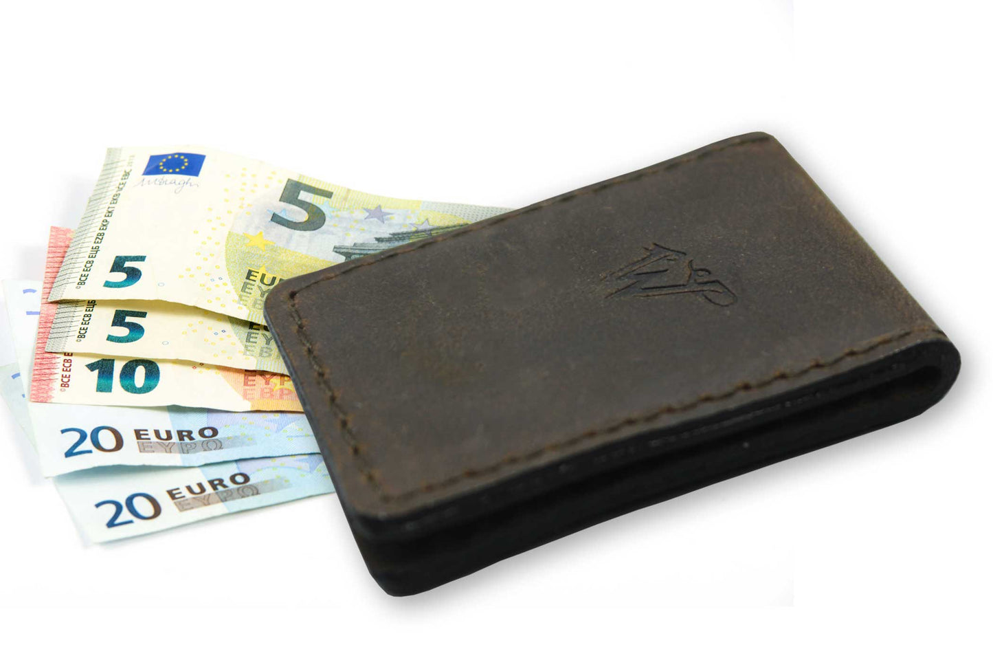 Tools Money Clip Leather Dark Brown No. A22