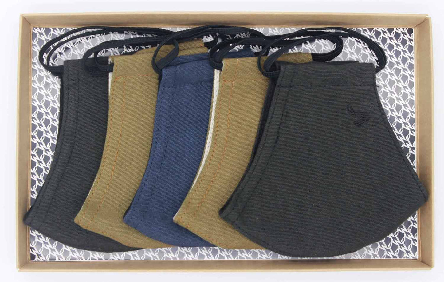 FaceWear 5-pack Army Green, Navy, Black No. M9
