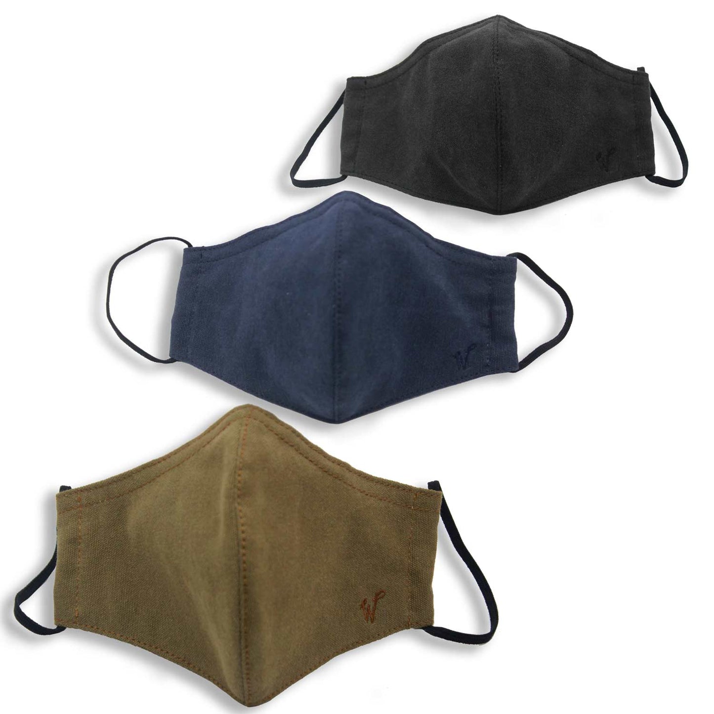 FaceWear 5-pack Army Green, Navy, Black No. M9